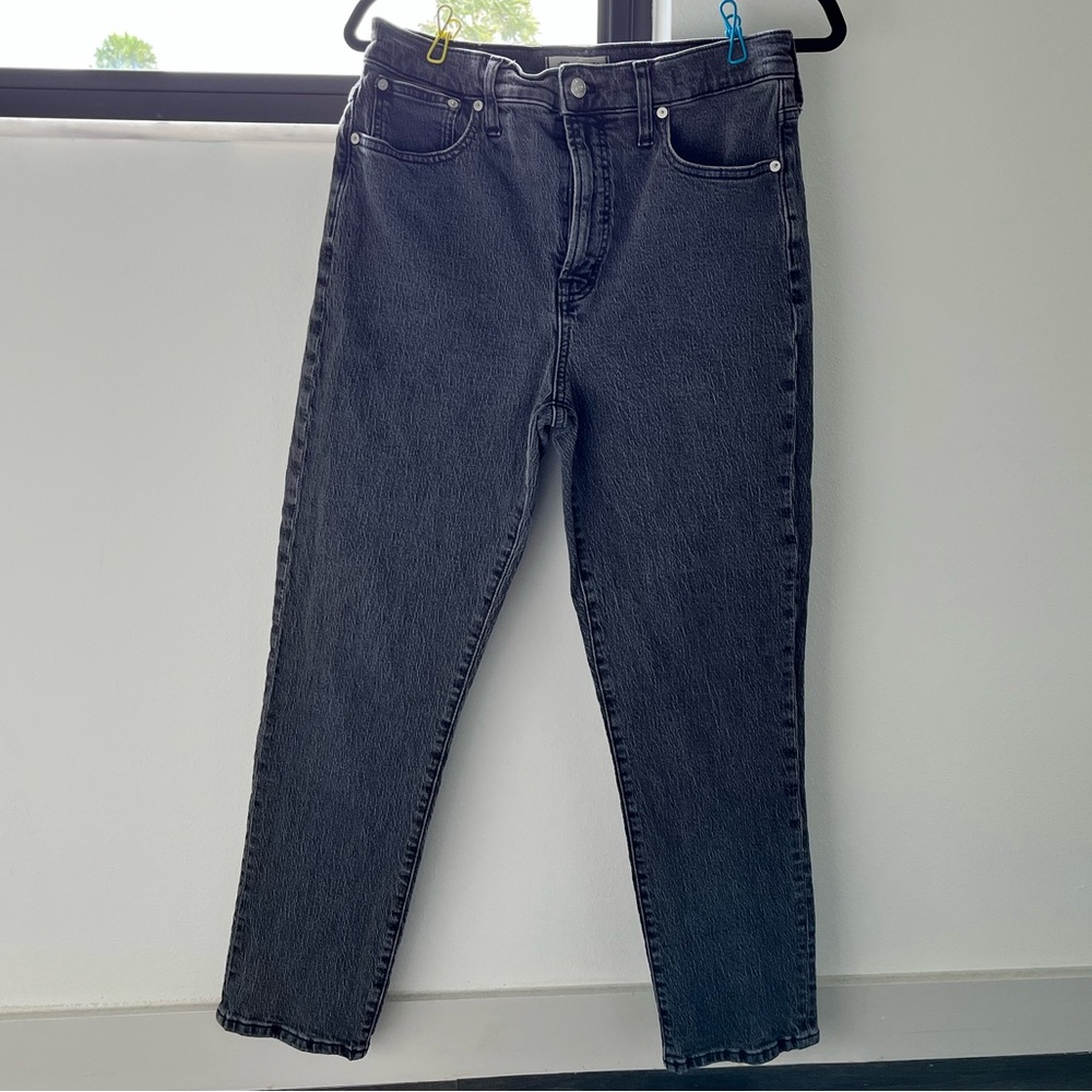 Madewell perfect vintage jeans in washed black